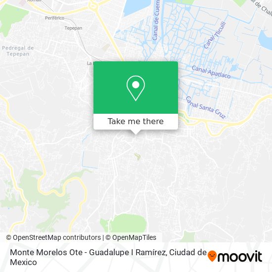 Monte Morelos Ote - Guadalupe I Ramírez map