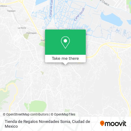 Mapa de Tienda de Regalos Novedades Sonia