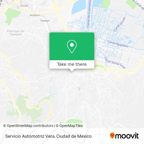 Mapa de Servicio Automotriz Vera