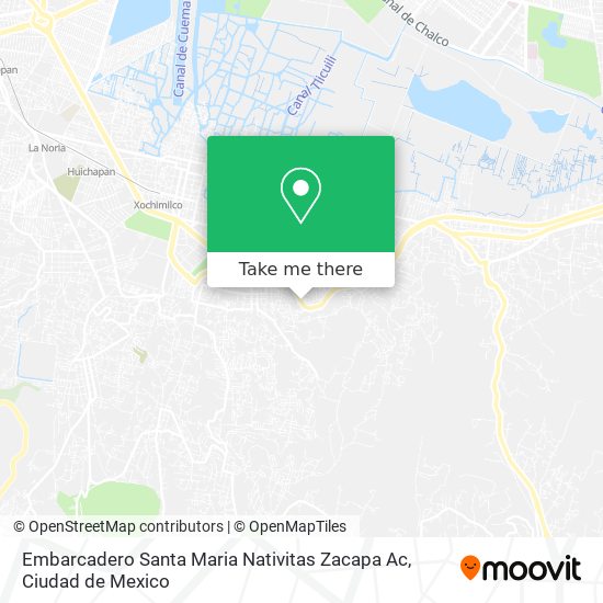 Mapa de Embarcadero Santa Maria Nativitas Zacapa Ac