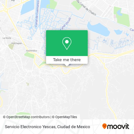 Mapa de Servicio Electronico Yescas