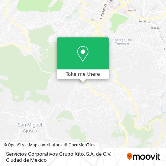 Servicios Corporativos Grupo Xito, S.A. de C.V. map