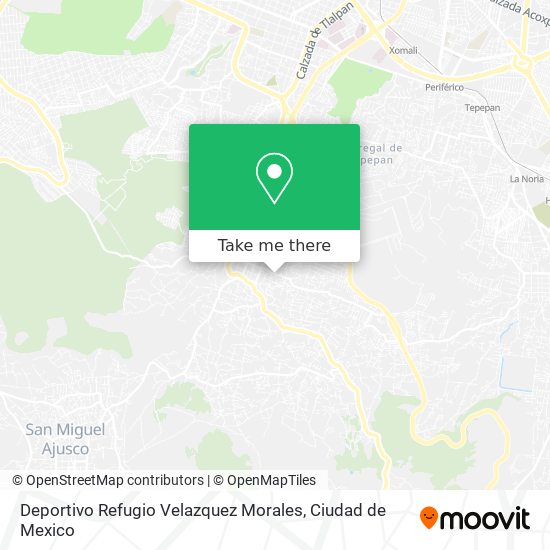 Deportivo Refugio Velazquez Morales map