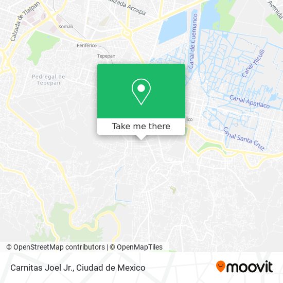 Mapa de Carnitas Joel Jr.