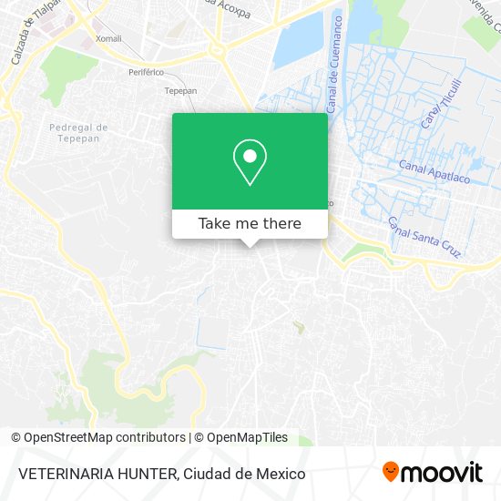 Mapa de VETERINARIA HUNTER