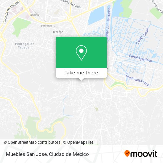 Muebles San Jose map