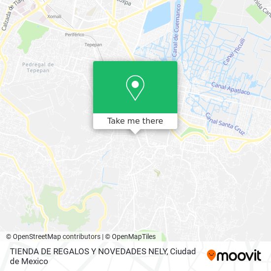 Mapa de TIENDA DE REGALOS Y NOVEDADES NELY