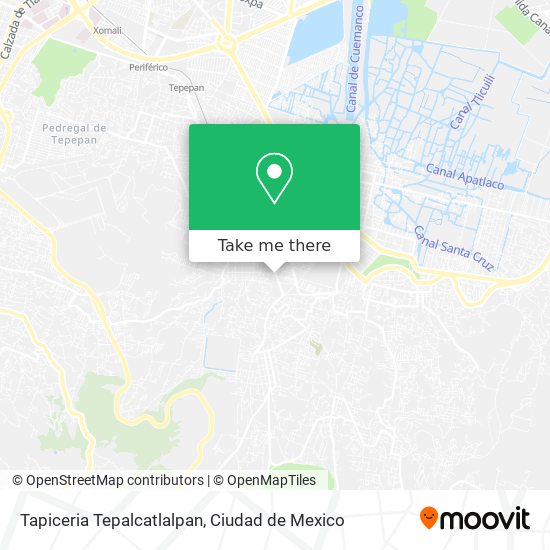 Tapiceria Tepalcatlalpan map