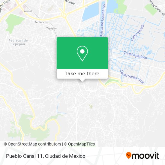 Pueblo Canal 11 map