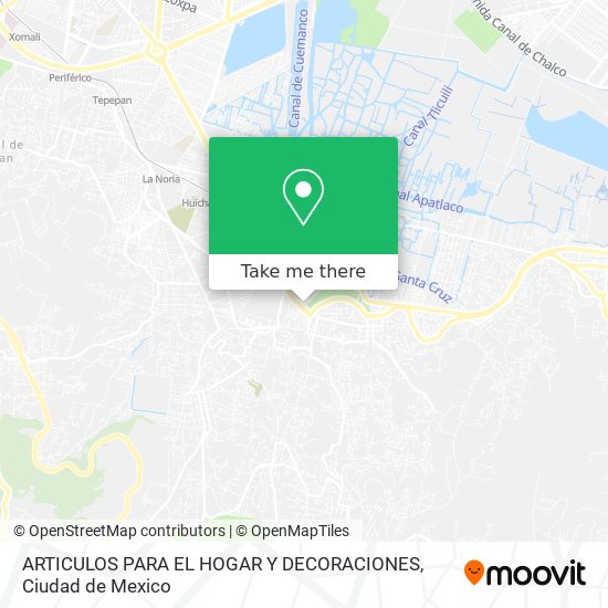 ARTICULOS PARA EL HOGAR Y DECORACIONES map