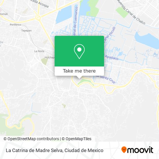 La Catrina de Madre Selva map