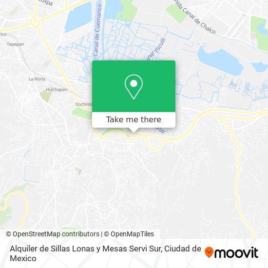 Alquiler de Sillas Lonas y Mesas Servi Sur map