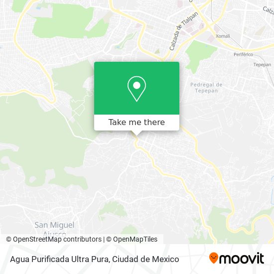 Mapa de Agua Purificada Ultra Pura