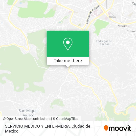 Mapa de SERVICIO MEDICO Y ENFERMERIA