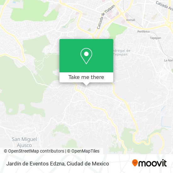 Jardín de Eventos Edzna map