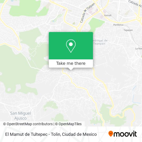 El Mamut de Tultepec - Tolin map