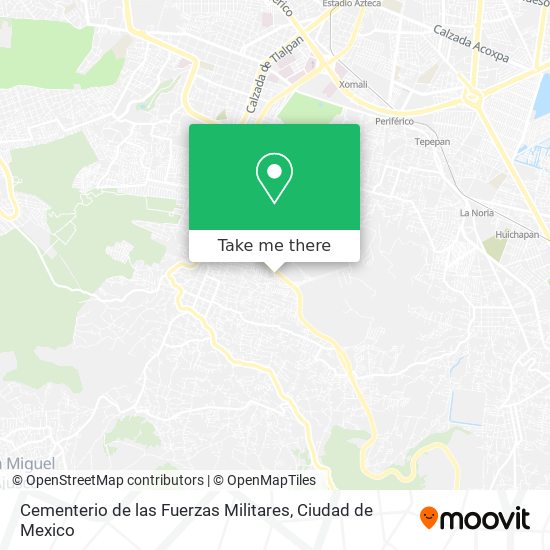 Cementerio de las Fuerzas Militares map