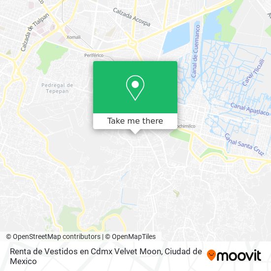 Renta de Vestidos en Cdmx Velvet Moon map