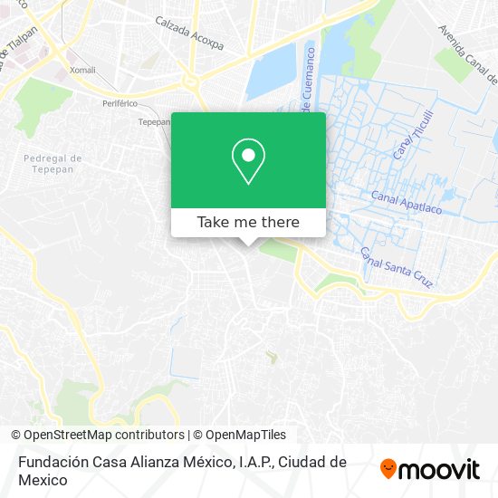 Mapa de Fundación Casa Alianza México, I.A.P.