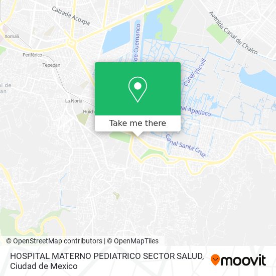 HOSPITAL MATERNO PEDIATRICO SECTOR SALUD map