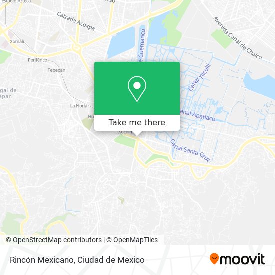 Rincón Mexicano map