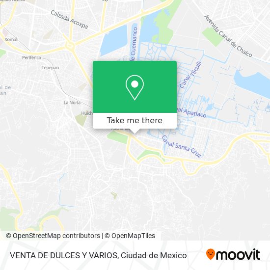 VENTA DE DULCES Y VARIOS map