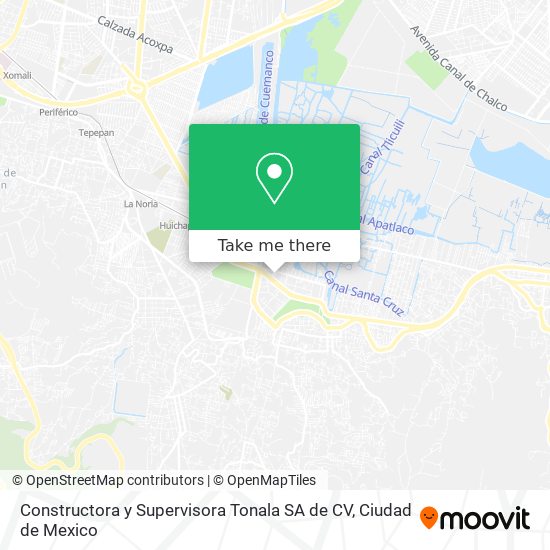 Mapa de Constructora y Supervisora Tonala SA de CV