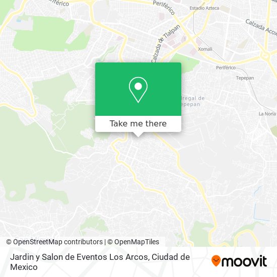 Jardin y Salon de Eventos Los Arcos map