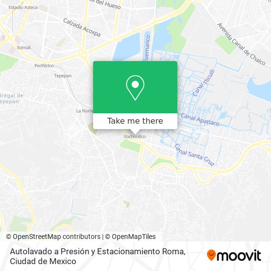 Autolavado a Presión y Estacionamiento Roma map