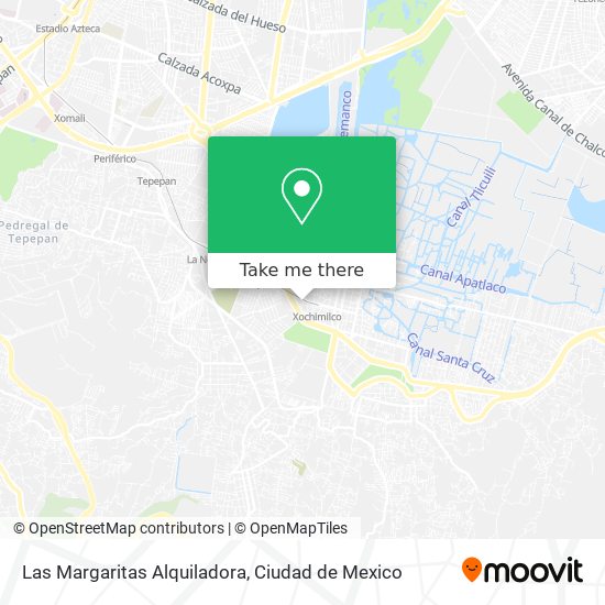 Mapa de Las Margaritas Alquiladora