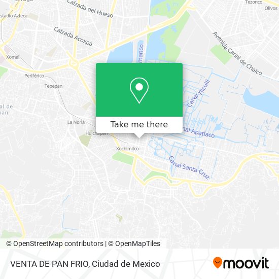 Mapa de VENTA DE PAN FRIO