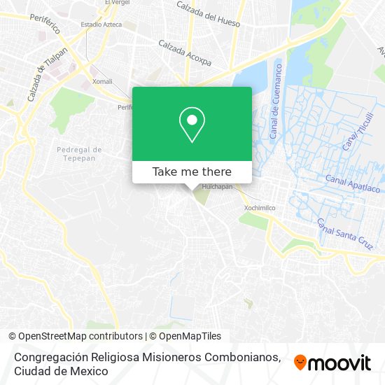 Mapa de Congregación Religiosa Misioneros Combonianos