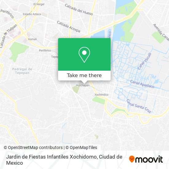 Jardin de Fiestas Infantiles Xochidomo map