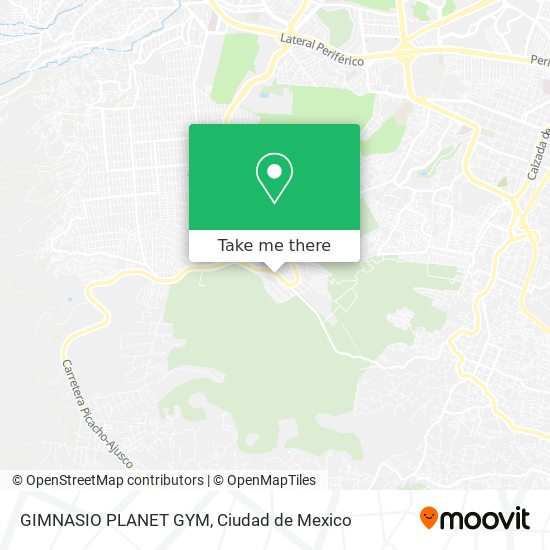 GIMNASIO PLANET GYM map