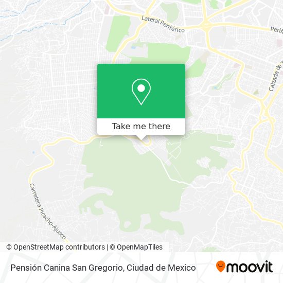 Mapa de Pensión Canina San Gregorio