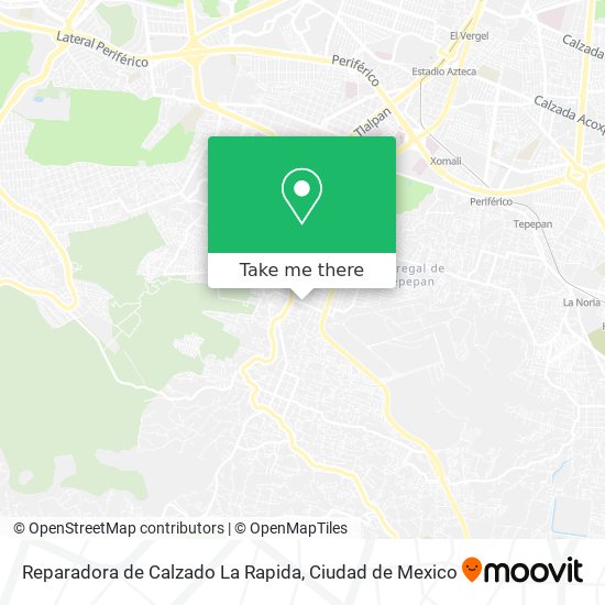 Mapa de Reparadora de Calzado La Rapida