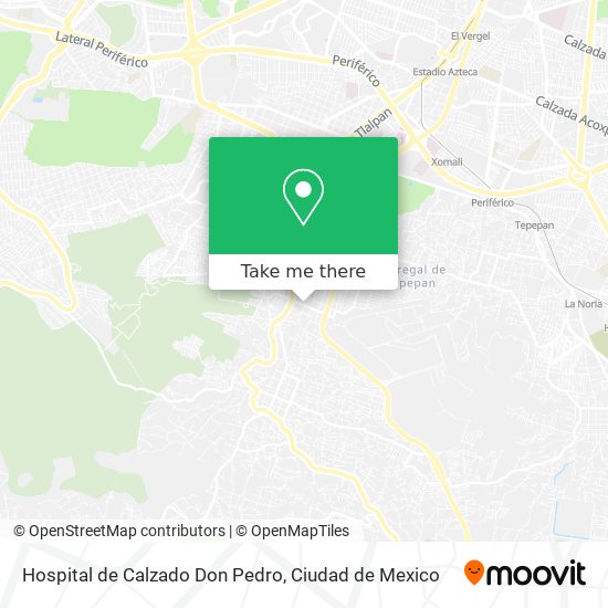 Mapa de Hospital de Calzado Don Pedro