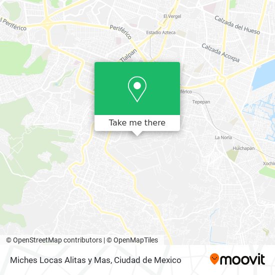 Miches Locas Alitas y Mas map