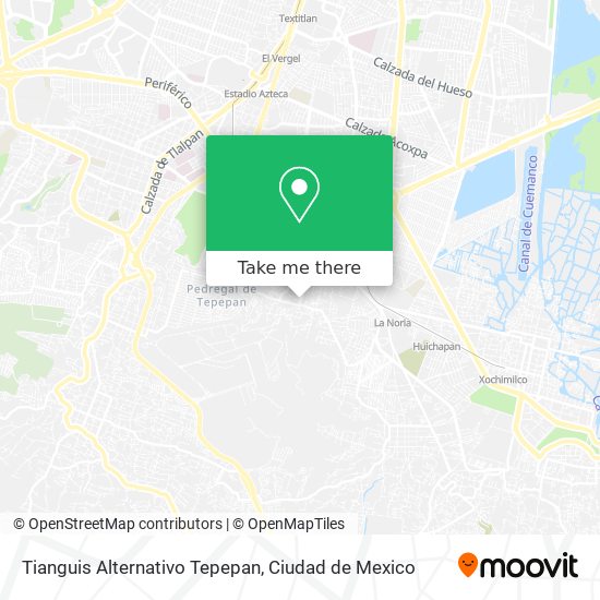 Mapa de Tianguis Alternativo Tepepan