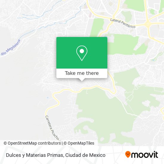 Dulces y Materias Primas map