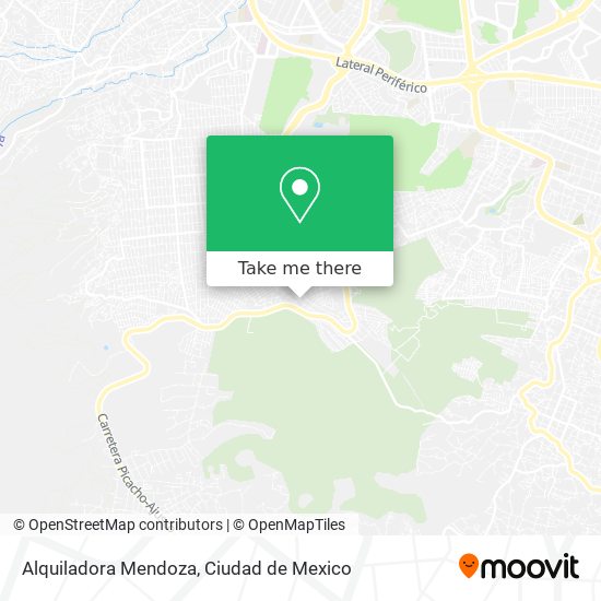 Mapa de Alquiladora Mendoza