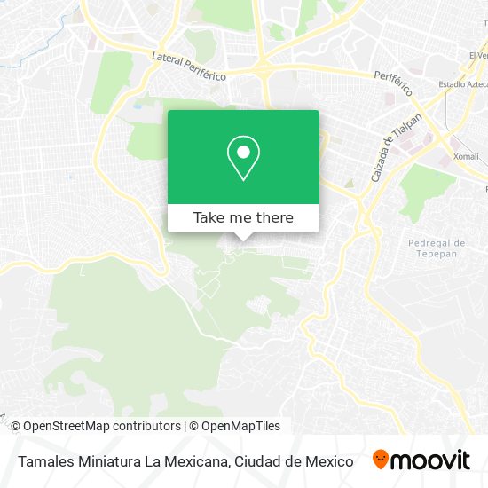 Mapa de Tamales Miniatura La Mexicana