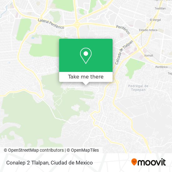 Mapa de Conalep 2 Tlalpan