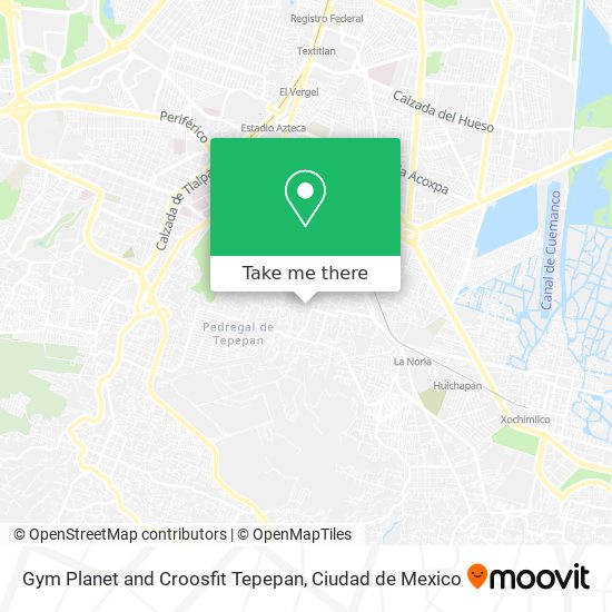 Gym Planet and Croosfit Tepepan map
