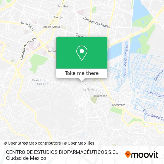 Mapa de CENTRO DE ESTUDIOS BIOFARMACÉUTICOS,S.C.