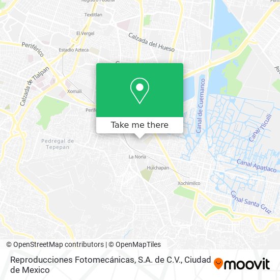 Mapa de Reproducciones Fotomecánicas, S.A. de C.V.