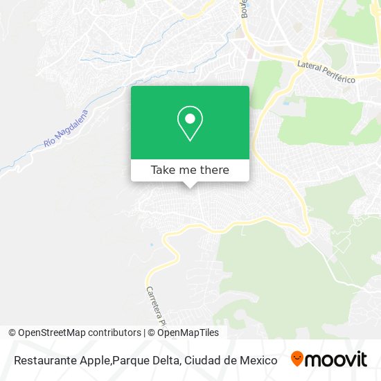 Mapa de Restaurante Apple,Parque Delta