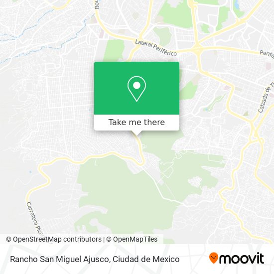 Mapa de Rancho San Miguel Ajusco