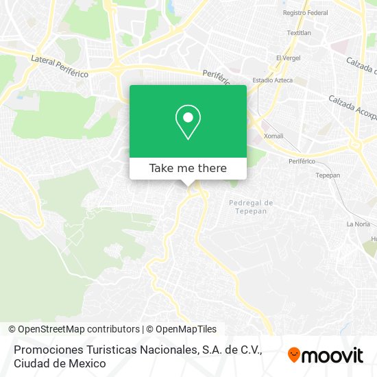 Promociones Turisticas Nacionales, S.A. de C.V. map
