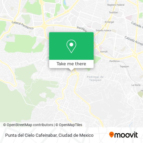 Mapa de Punta del Cielo Cafeínabar
